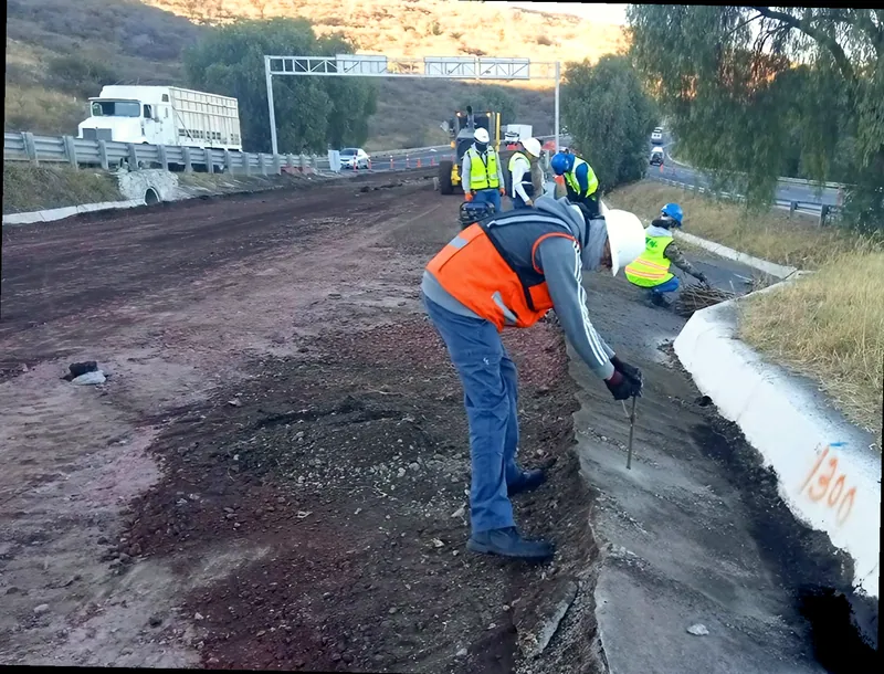 Trazo sobre guarnición con cadenamiento 1300 marcado al amanecer